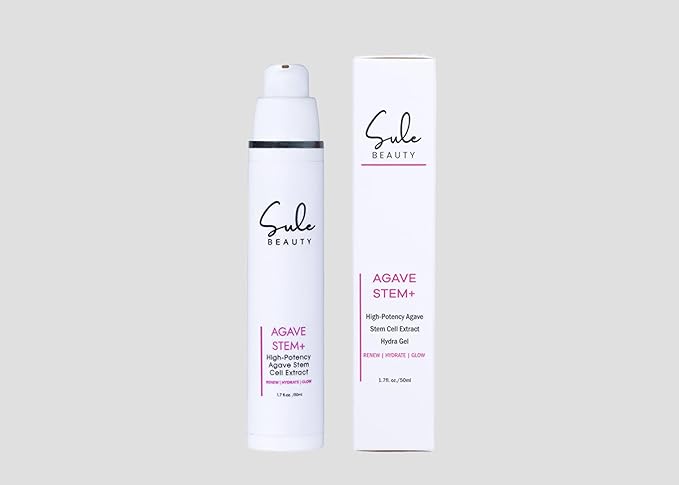 AGAVE STEM + GEL For Face – Groundbreaking Skin Care That Incorporates Agave Stem Cell Extract to Hydrate, Protect & Rejuvinate – Eliminates Fine Lines and Wrinkles – 1.7 Fl Oz