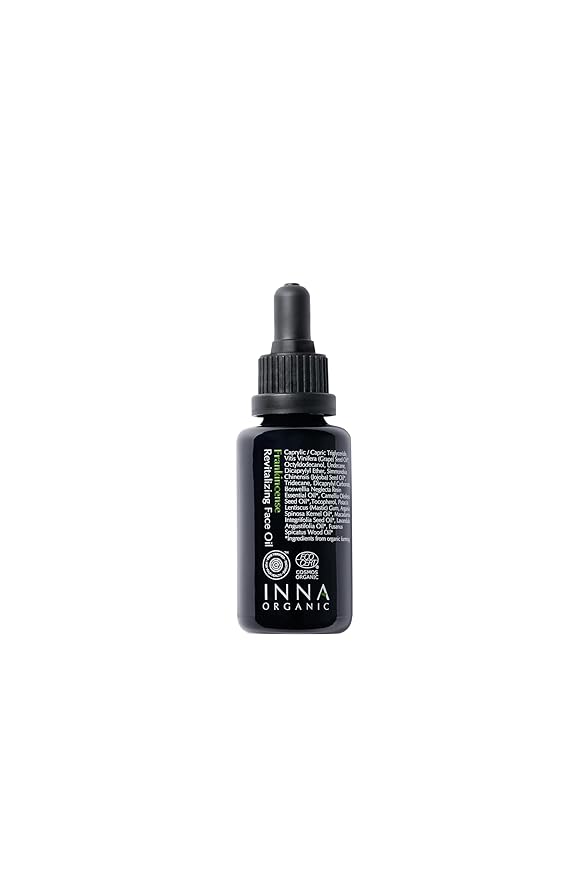 INNA ORGANIC Rejuvenating Face Oil, Anti-aging, Wrinkle Care & non-greasy, EWG & COSMOS Certified | Frankincense Essentil OIls Infused Skincaer | Luxury Clean Beauty