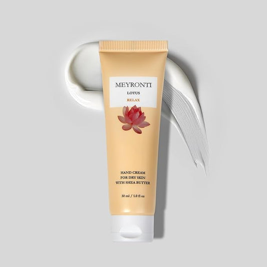 Lotus scented hand cream for dry cracked hands, hand lotion travel size, mini purse essentials, travel size moisturizer, mini lotions, dry hands treatment lotion for extremely dry skin 30ml/1.0 fl Oz