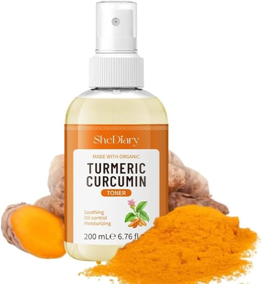 Turmeric Toner Spray Calming Hydrating Soothing Oil Control Moisturizing Face Mist (2)