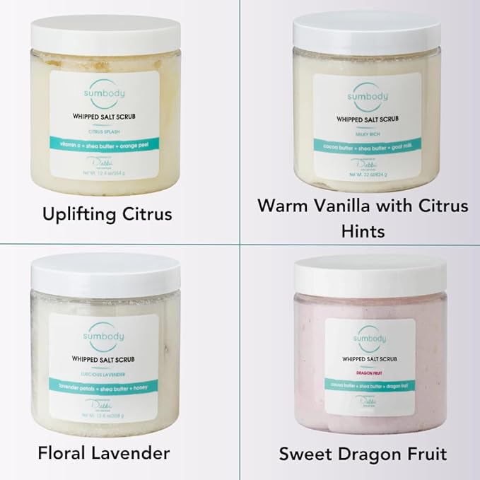 Exfoliating Body Salt Scrub (21oz) Dragon Fruit, Antoxidant Rich, All Natural, USA Made, Self Care Gifts For Women, Teens, Men Sensitive Skin Nourishing, Hydrating, Non-Toxic