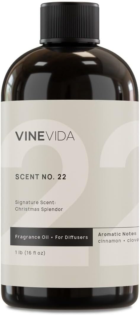 VINEVIDA [16 Fl Oz] Christmas Splendor Fragrance Oil for Cold Air Diffusers, Essential Oils for Diffuser Oil Refill & Air Freshener Room Spray