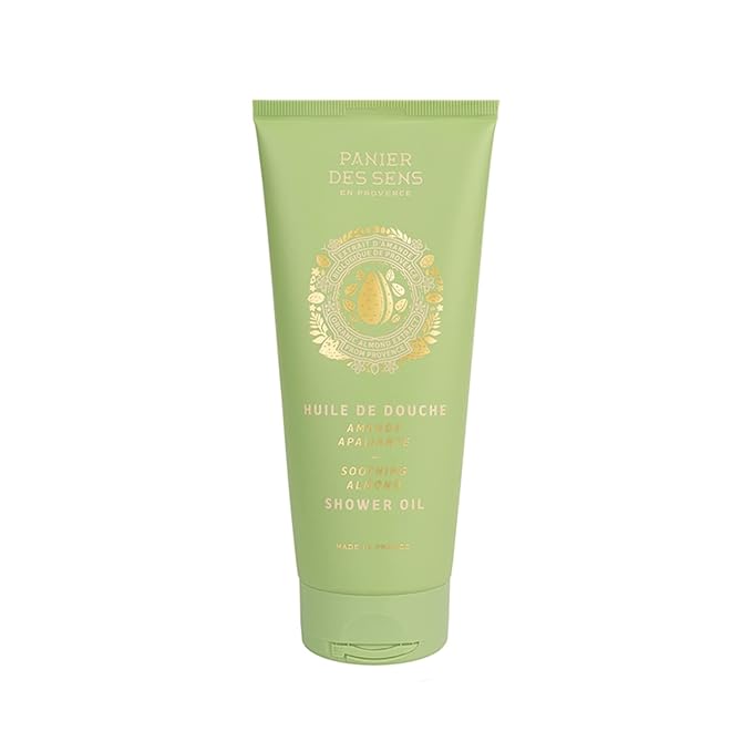 Panier des Sens – Almond Moisturizing Body Wash for Women & Men - Gentle Shower Oil 96% Natural Ingredients for Normal, Sensitive Skin - Body Care Made in France, SLS Free, Vegan - 6.8 Floz