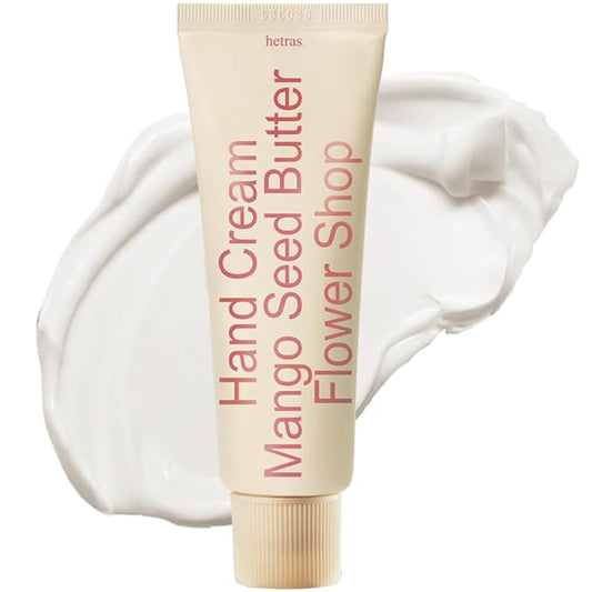 Perfume Hand Cream | Flower Shop - Fresh Grass and Flowers Scent | Korean Subtle Perfumed Hand Moisturizer with Mango Seed & Shea Butter | Hydrates, Nourishes & Softens Very Dry Skin, 1.69oz.