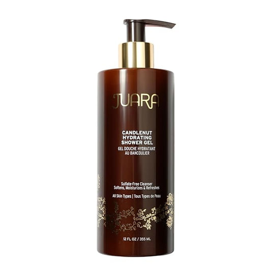 Juara - Candlenut Hydrating Shower Gel | Moisturizing Body Wash | Natural Soap | Soothe Skin | Gentle Nourishment | Cruelty Free, Paraben & Sulfate Free, Vegetarian | 12 oz.