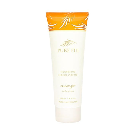 PURE FIJI Nourishing Hand Cream - Deep Moisturizing Hand Cream for Women and Man, Hand Lotion For Dry Hands - 24 Hour Moisture, Organic Ingredients, Mango, 4 oz