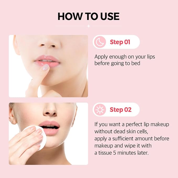 Klavuu Lip Mask Sleeping Pack (0.7oz) – Overnight Deep Hydrating Korean Lip Balm Treatment for Very Dry, Chapped Lips | Lip Lightening & Plumping with Instant Hydration | Gentle Exfoliating (Vanilla)