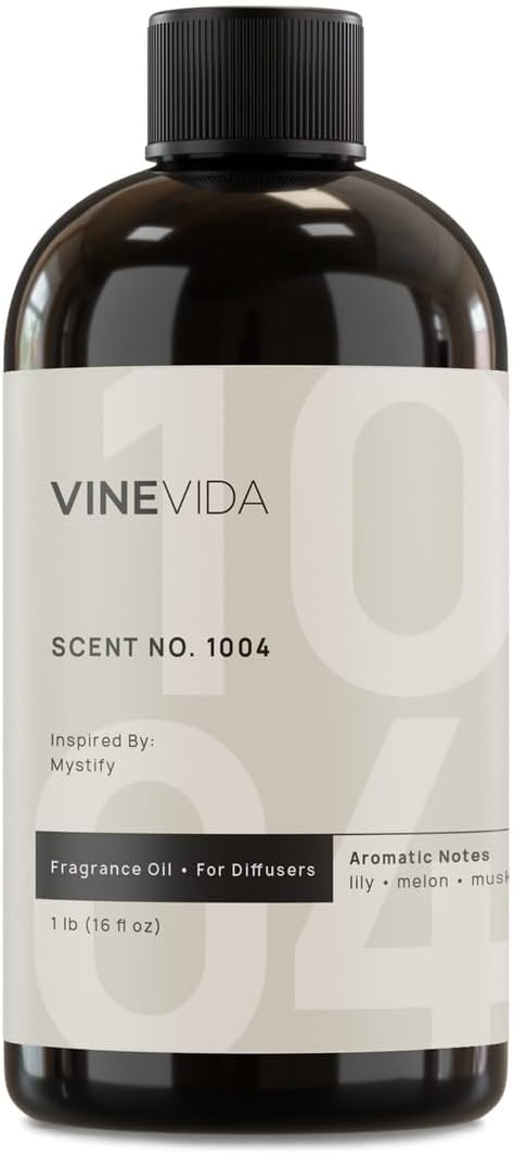VINEVIDA [16 Fl Oz] Scent NO. 1004 Inspired by Mystify Fragrance Oil for Cold Air Diffusers, Aromatic Notes of Lily Melon Musk, Essential Oils for Diffuser Oil Refill & Air Freshener Room Spray