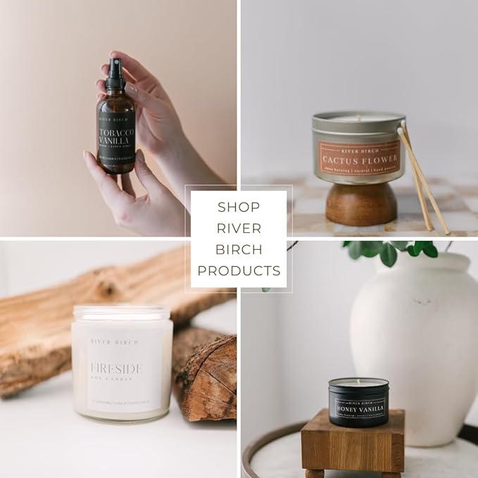 River Birch Midnight Amber Scented Natural Hand Soap - Handmade Soap - Moisturizing Hand Wash with Amber Glass Dispenser - Luxury Scented Hydrating Hand Soap - Vegan and Non-Toxic - 16 Fl Oz