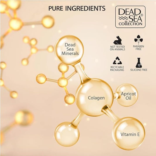 Dead Sea Collection Moisturising Night Face Cream with 3X Collagen – Anti Aging Nourishing Facial Moisturiser with Dead Sea Minerals and Vitamin E for Women and Men – All Skin Types (50 ml)