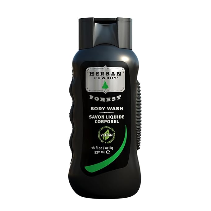 Herban Cowboy Forest Body Wash with Hints of Cedar, Mandarin, and Black Pepper (18 fl oz)