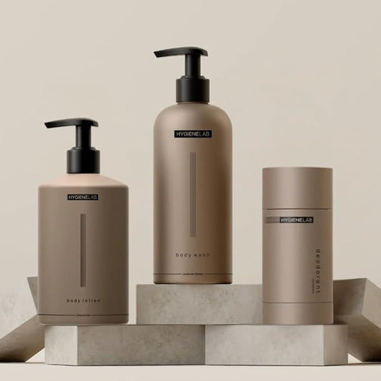 Body Care Trio-EWG Verified Body Wash+Fragrance-Free Body Lotion+Deodorant, Non-Toxic, Sulfate-Free, Gentle for All Skin Types