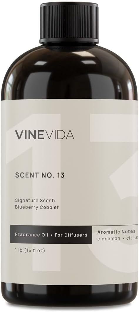 VINEVIDA [16 Fl Oz] Blueberry Cobbler Fragrance Oil for Cold Air Diffusers, Essential Oils for Diffuser Oil Refill & Air Freshener Room Spray