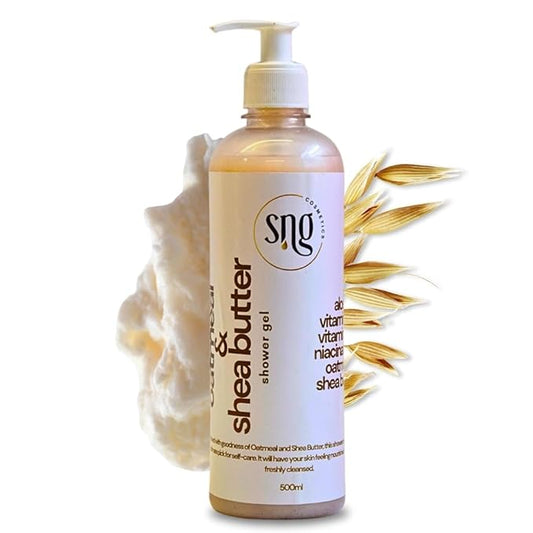 Oatmeal Body Wash for Women Men 16.9 fl oz – Hydrating Scented Shower Gel with Aloe Vera & Shea Butter - Paraben and Cruelty Free