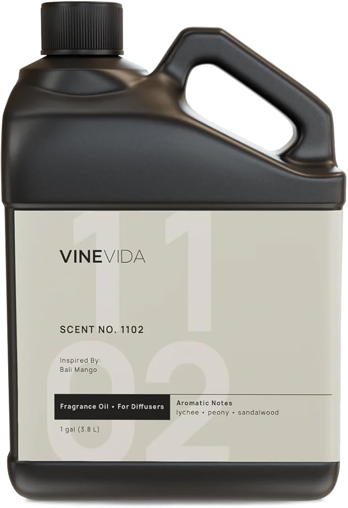 VINEVIDA [128 Fl Oz] Scent NO. 1102 Fragrance Oil for Cold Air Diffusers, Aromatic Notes of Lychee Peony Sandalwood, Essential Oils for Diffuser Oil Refill & Air Freshener Room Spray