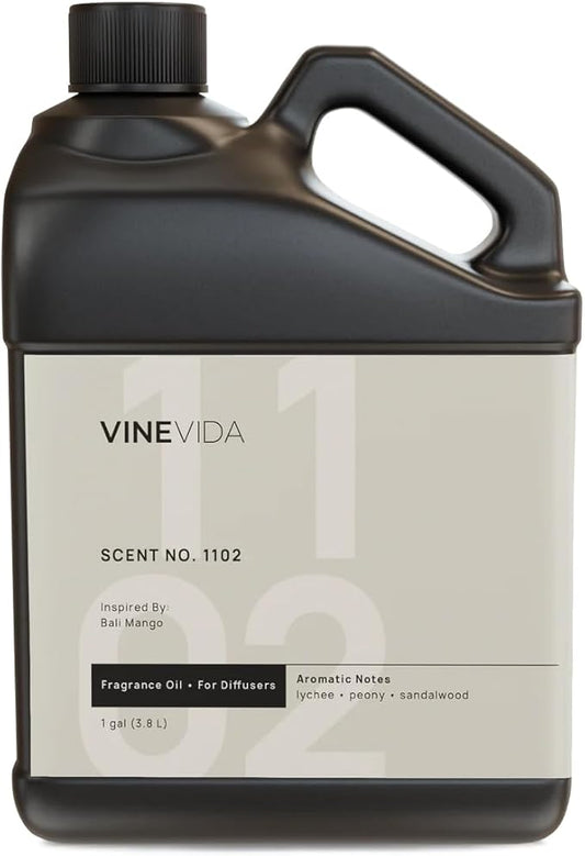 VINEVIDA [128 Fl Oz] Scent NO. 1102 Fragrance Oil for Cold Air Diffusers, Aromatic Notes of Lychee Peony Sandalwood, Essential Oils for Diffuser Oil Refill & Air Freshener Room Spray