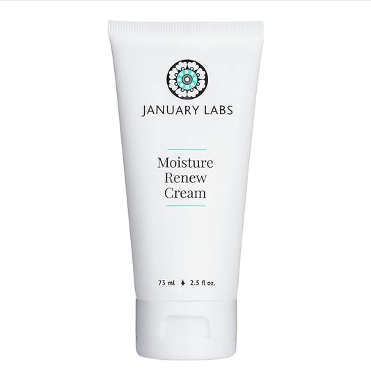 Moisture Renew Face Cream, Day or Night Face Moisturizer Cream for Dehydrated & Stressed Skin, Skin Care Essentials, 2.5 Oz