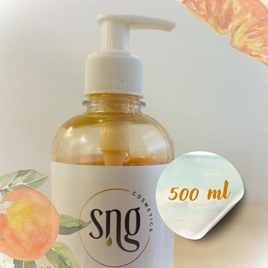 Orange & Grapefruit Body Wash for Women Men 16.9 fl oz – Hydrating Scented Shower Gel Aloe Vera and Glycerin - Paraben and Cruelty Free