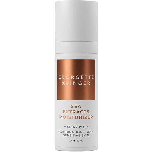 Georgette Klinger Sea Extracts Moisturizer - Long-Lasting Hydration, Rich and Nourishing Face Cream, Infused with Natural Anti-Aging Ingredients, Marine Extracts and Hyaluronic Acid - 1.7 oz