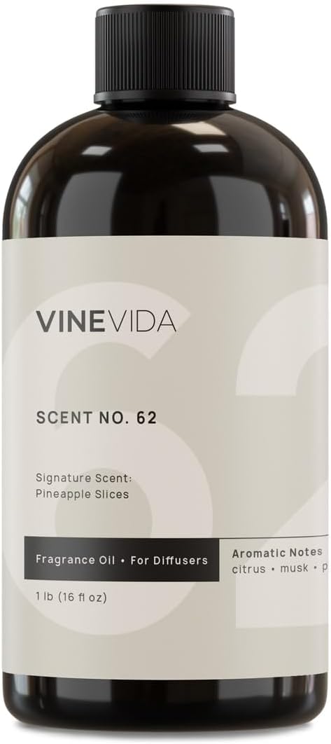 VINEVIDA [16 Fl Oz] Pineapple Slices Fragrance Oil for Cold Air Diffusers, Essential Oils for Diffuser Oil Refill & Air Freshener Room Spray