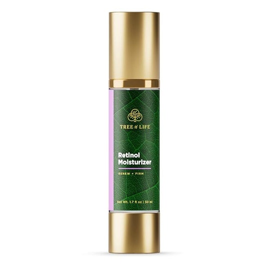 Tree of Life Beauty Moisturizer, Retinol Face Cream - Anti-Aging & Brightens Skin, Reduces Fine Lines & Wrinkles- Dermatologist-Tested to Sensitive Skin - Non-Greasy Facial Skin Care - 1.7 FlOz