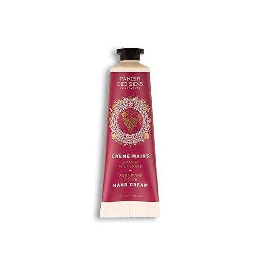 Panier des Sens - Small Hand Cream for Dry Cracked Hands – Grape Mini Hand Lotion for Dry Skin - With Shea Butter and Grape Seed Oil - Hand Care 97% Natural Ingredients - Travel Size 1 floz
