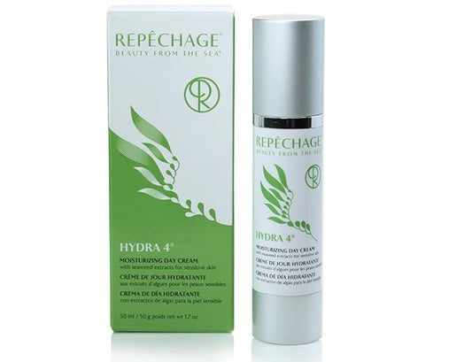 Repechage Hydra 4 Daily Moisturizer Face Cream - 1.7 Fl OZ Age Defying Skin Care Protection Lotion | Retinol, Lactic & Hyaluronic Acid Cream, Vitamin E & C - Dry and Sensitive Skincare