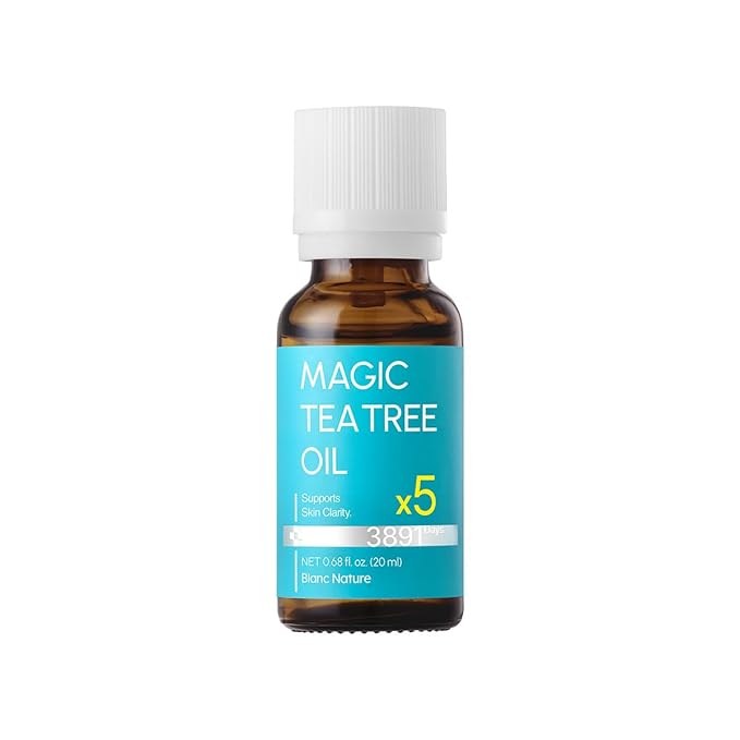 – Magic Tea Tree Oil for Face, Clarifying Facial Oil for Oily & Sensitive Skin, Lightweight Daily Care with Tea Tree, Skin-Balancing Vegan Korean Skincare, 0.7 fl oz