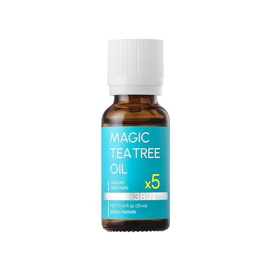 – Magic Tea Tree Oil for Face, Clarifying Facial Oil for Oily & Sensitive Skin, Lightweight Daily Care with Tea Tree, Skin-Balancing Vegan Korean Skincare, 0.7 fl oz