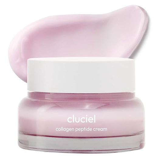 Collagen Peptide Cream I Moisturizer with Collagen, 7 Peptides, Niacinamide, Blemish Relief Care, Repairs Skin Barrier, Boosts Elasticity, 24h Glow & Plumped Skin (50ml / 1.69 fl.oz)