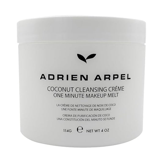Coconut Cleansing Crème, Facial Cleanser & Makeup Remover, Balm Hydrates & Softens Sensitive, Dry & Mature Skin, 4 oz