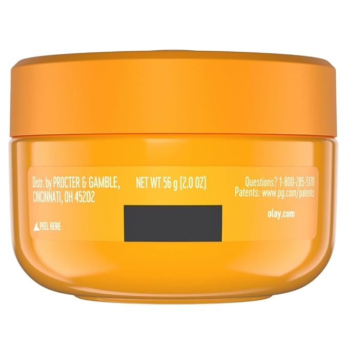 Olay Vitamin C Face Moisturizer, Bright & Even Lightweight Cream for Women - Brightens, Hyrdates, Evens Tone & Texture, Glowing Skin Care - Recyclable Sustainable Eco Jar, Non-Greasy, 2 Oz