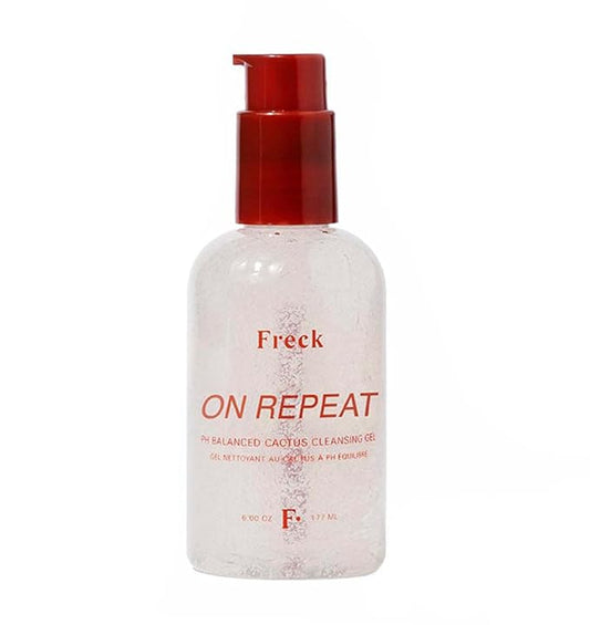 Freck Beauty ON REPEAT PH Balanced Cactus Cleansing Gel – Gentle Makeup Remover, Antioxidant-Rich Plant Collagen, Allantoin & Cactus Flower, Alcohol-Free, Fragrance-Free, Vegan | 177ml