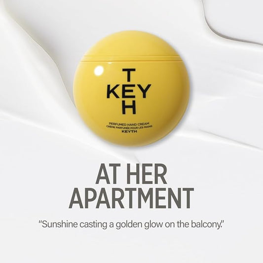 KEYTH PERFUMED HAND CREAM #AT HER APARTMENT (70ML, 2.36 FL.OZ.) / Rich Scent, Provides Glow and Moisture, Refreshing Finish, Floral&Musk&Woody&Citrus, Ceramide NP