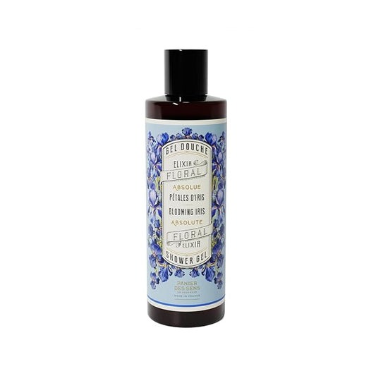 Panier des Sens – Blooming Iris Moisturizing Body Wash for Women & Men - Gentle Shower Gel 95% Natural Ingredients for Normal, Sensitive Skin - Body Care Made in France, SLS Free, Vegan - 8.45 Floz