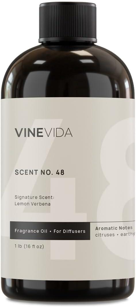 VINEVIDA [16 Fl Oz] Lemon Verbena Fragrance Oil for Cold Air Diffusers, Essential Oils for Diffuser Oil Refill & Air Freshener Room Spray