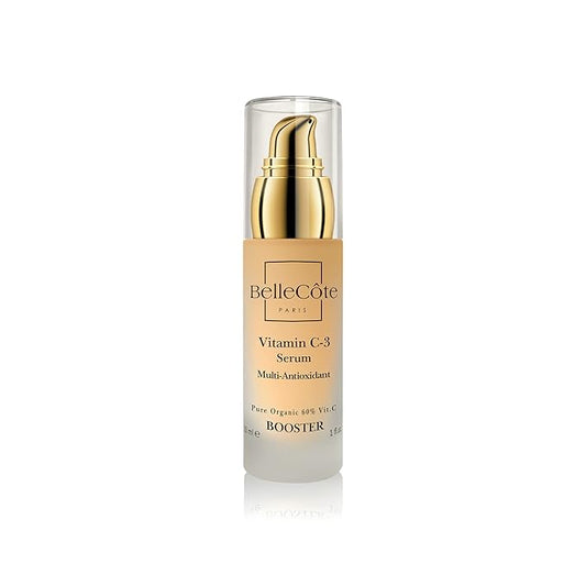 Organic Vitamin C3 Booster Serum - Natural Multi Antioxidant Concentrated Facial Serum, Reduce Wrinkles, Dark Spots & Protect From Sun Damages, UVA & UVB | Skin Care Face Serum for All Skin Types 30ml
