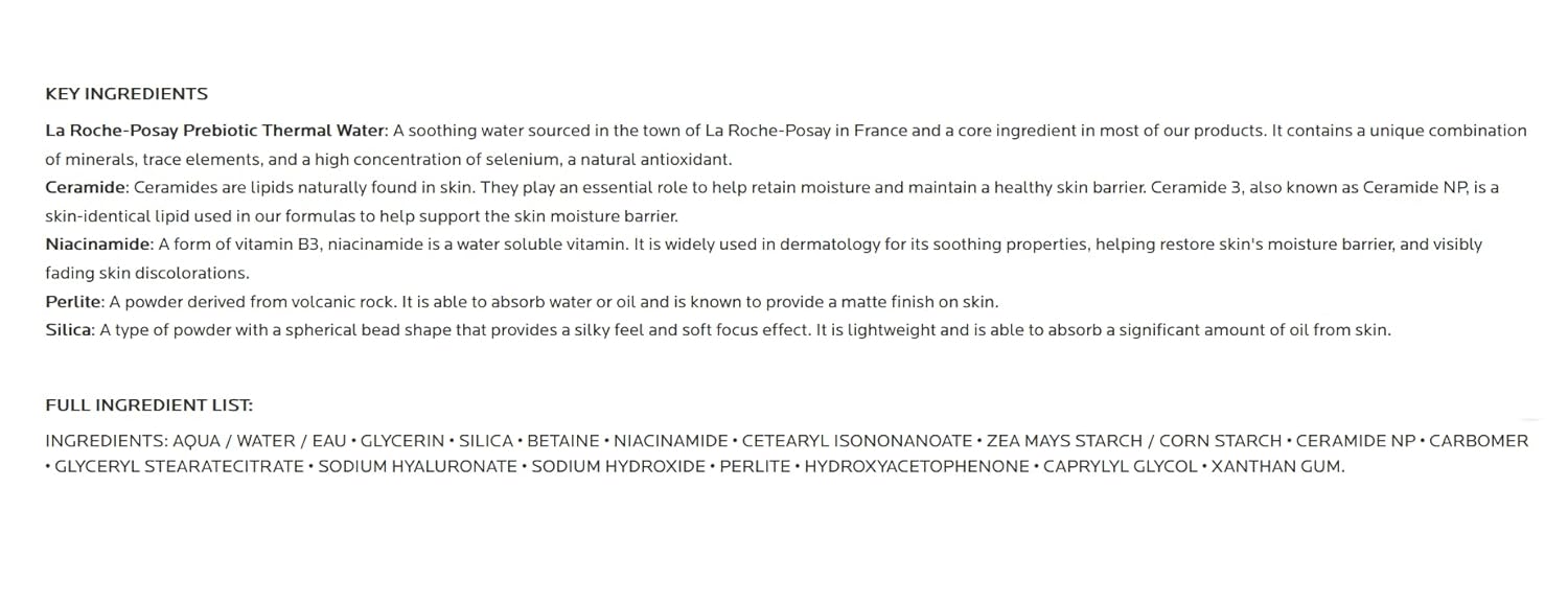 🌿 La Roche-Posay Toleriane Matte Moisturizer – Oil-Free (SPF 30)