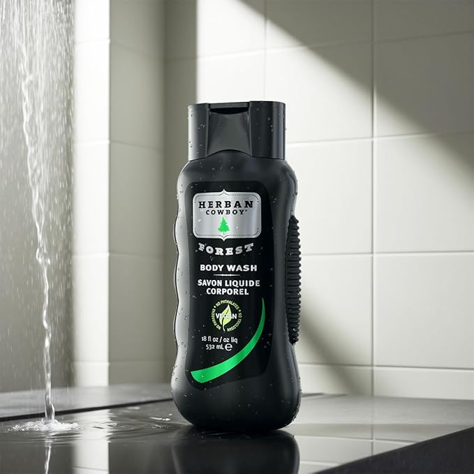 Herban Cowboy Forest Body Wash with Hints of Cedar, Mandarin, and Black Pepper (18 fl oz)