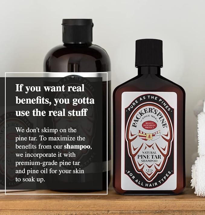 Packer's Pine The Original Bundle - Shampoo, Soap, Bodywash - Pine Tar Treatments