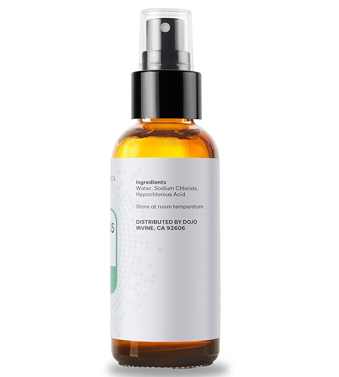 Kate Blanc Cosmetics Hypochlorous Acid Spray for Face and Skin. Gentle Facial Cleanser with .02% HOCl (2oz)