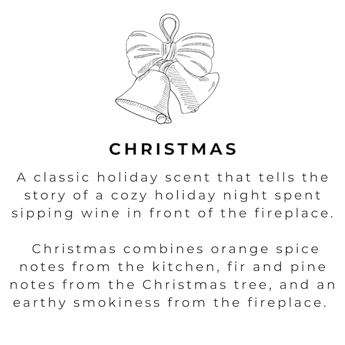 River Birch Christmas Scented Natural Hand Soap - Handmade Soap - Moisturizing Hand Wash with Amber Dispenser - Luxury Scented Hydrating Hand Soap - Vegan and Non Toxic - 16 Fl Oz