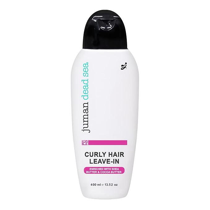 Juman Dead Sea Curly Hair Conditioner | Enriched with Shea & Cocoa Butter | Hydrating Hair Conditioner with Essential Oils | Keeps Long Curly Hair Intact | 13.5 Ounce