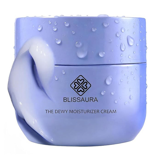 Dewy Skin Cream Face Moisturizer Water Cream for Women with Purple Rice & Hyaluronic Acid - Rich Face Cream to Hydrate, Plump and Protect Dry and Combo Skin 50ml/1.7 fl oz