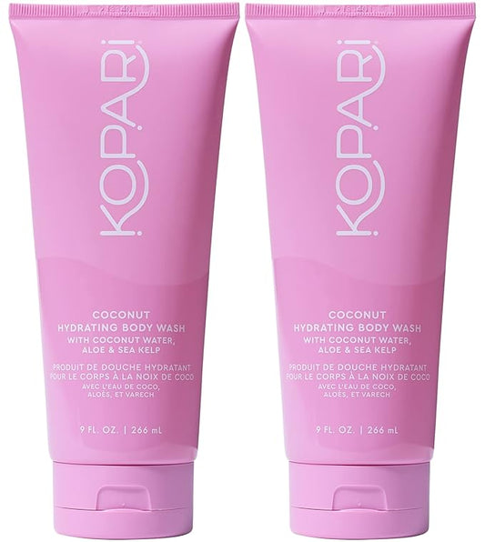 Kopari Hydrating Body Wash - Non-Toxic, Paraben Free, Gluten Free & Cruelty Free - Made with Organic Coconut Oil - 9 oz 2 Pack