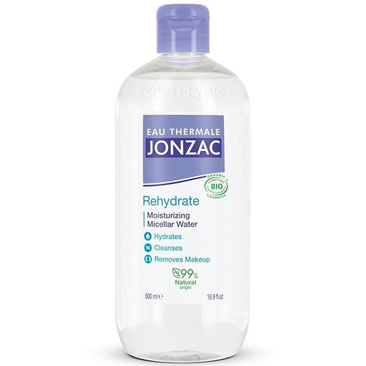99% Organic Micellar Water - Natural Eye & Face Makeup Remover - Hydrating With Thermal Spring Water - For Sensitive Skin - Non-Toxic - Agua Micelar Orgánica - 16.9 Fl Oz