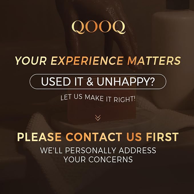 QOOQ Turmeric Kojic Acid Soap for Dark Spots Brightening – Face and Body Wash with Vitamin C, Retinol, Collagen, Vitamin E, Glycerin, Shea Butter & Castile Olive Oil – Soap for Women & Men (100g)