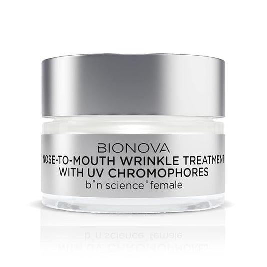 Nose-to-Mouth Wrinkle Treatment with UV Chromophores - Reduce Appearance of Fine Lines, Lip Wrinkles, Lip Lines, Retain Skin Firmness, Anti-Aging (0.5 oz)