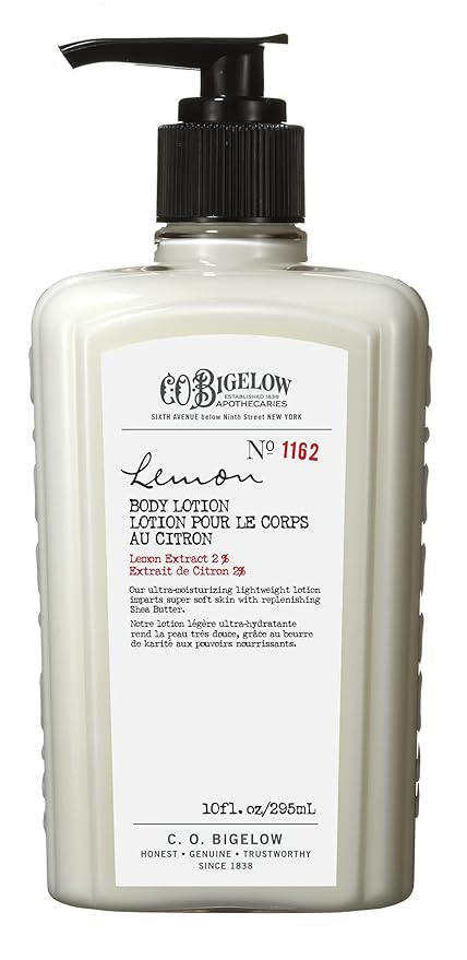 C.O. Bigelow Apothecary Duo Bodycare Gift Set, Lemon Body Wash & Body Lotion, Liquid Soap & Moisturizing Lotion, Set of 2, 10 Fl Oz