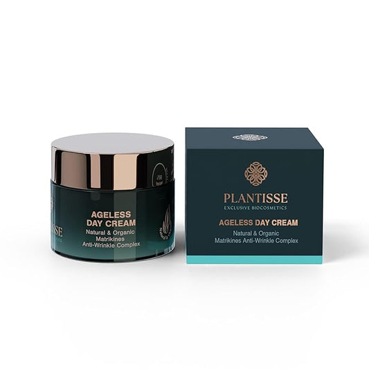 Ageless Day Cream: Anti Aging Face Cream, Hyaluronic Acid, Bakuchiol Retinol Alternative, Matrixyl 3000, Inst'tight C, Squalane, Hyaluronic Acid. NATURAL and ORGANIC.
